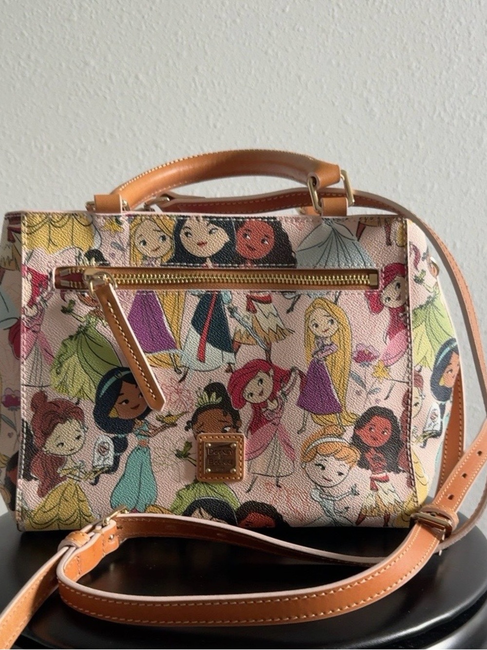 Dooney & Bourke Disney Princess Satchel in Pink and Tan